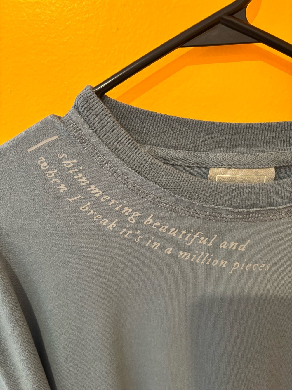 Taylor Swift Washed Blue Script Sleeve Sweatshirt Dress - Picture 7 of 7